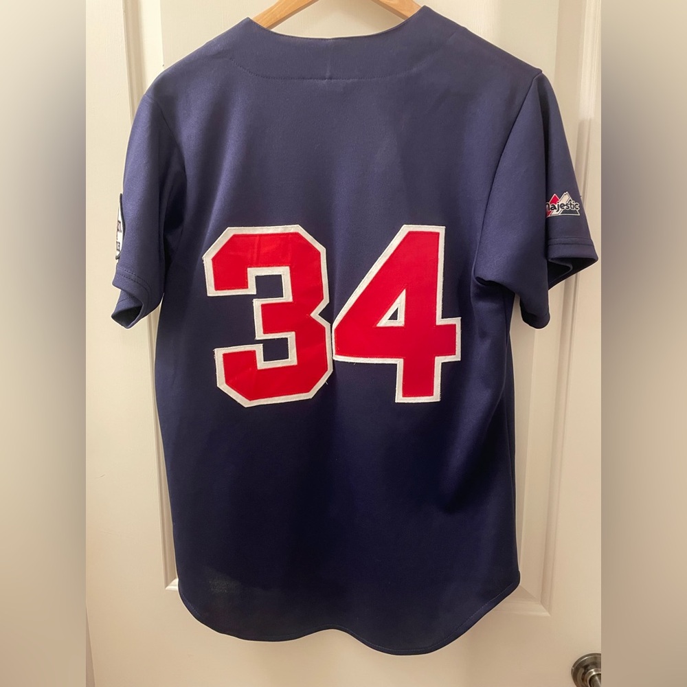 Atlanta Braves Navy Jersey - Size Small - Picture 2 of 6